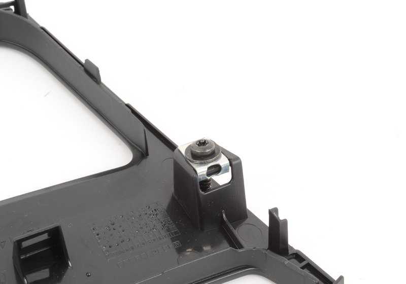 Tapa cenicero y compartimento en negro mate OEM 51168051990 para BMW E82. Original BMW.