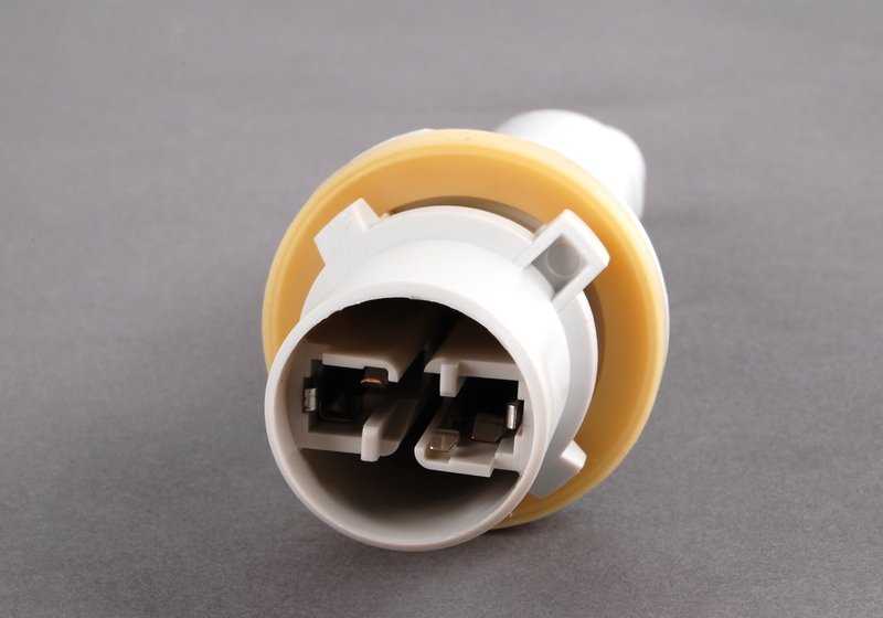 Portalámparas intermitente blanco OEM 63126934758 para BMW E46. Repuesto original BMW.