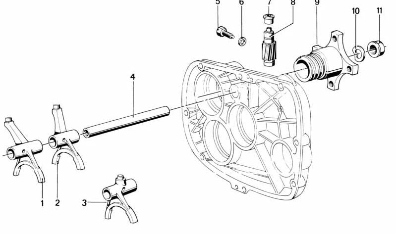 Eixo de mudança OEM 23311231643 para BMW Motorrad R50, R60, R75 (Modelos /5). BMW originais.