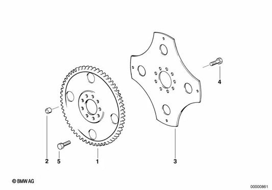 Placa de arrasto OEM 24401421305 para BMW E34, E39, E32, E38, E31. BMW genuíno.