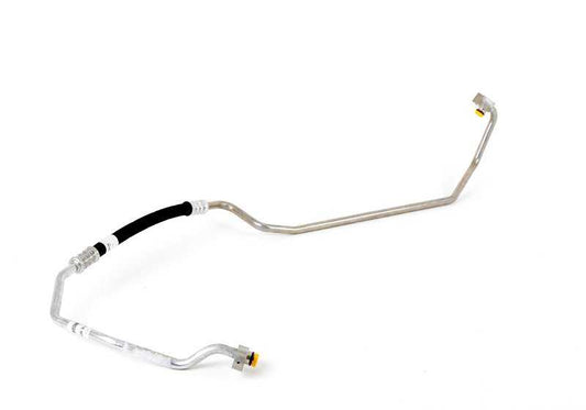 Tubo de presión A/C (compresor a condensador) OEM 64536928586 para BMW E90, E91, E92, E93 325d y 330d. Compatible con cambio manual y automático. Original BMW.