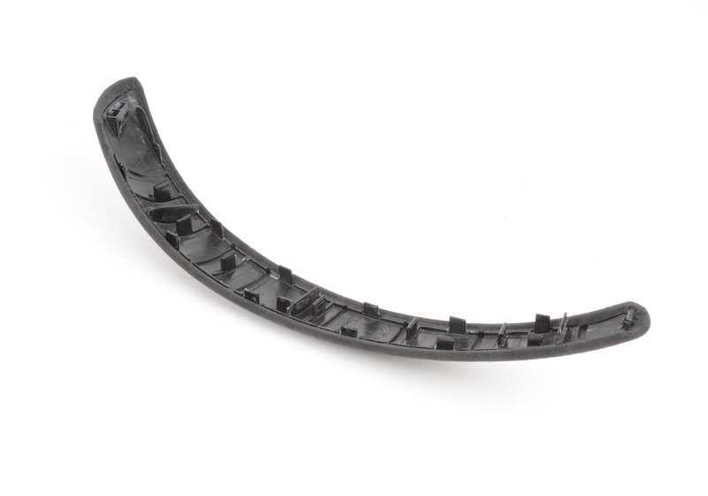 Embellecedor de tirador interior puerta derecha en Alcantara OEM 51418051246 para BMW E82. Original BMW.