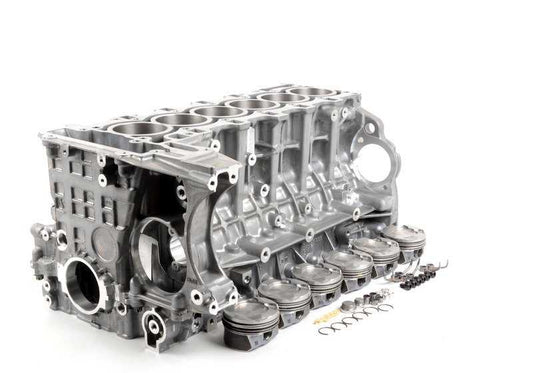 Bloque motor con pistones OEM 11112161561 para BMW E82, E88, E90, E91, E92, E93, F07, F10, F11, F12, F13, E84, F25, E70, E71. Original BMW.