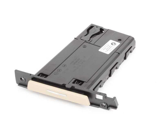 Soporte de bebidas derecho color cromo crema OEM 51459174145 para BMW Serie 3 E92, E92 LCI, E93, E93 LCI. Original BMW.