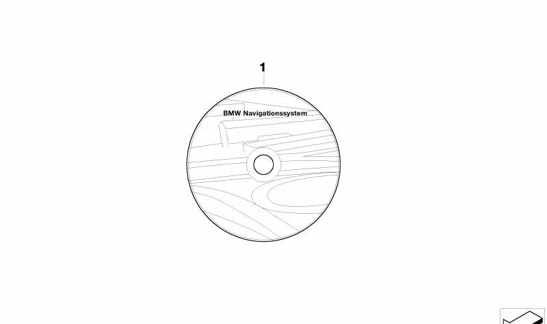 OEM 65902465026 Europa Alto GPS Navigator Atualização DVD para BMW (Modelos de suporte: E46, E39, E65, E66, E83, E53, E85, E86) BMW originais.