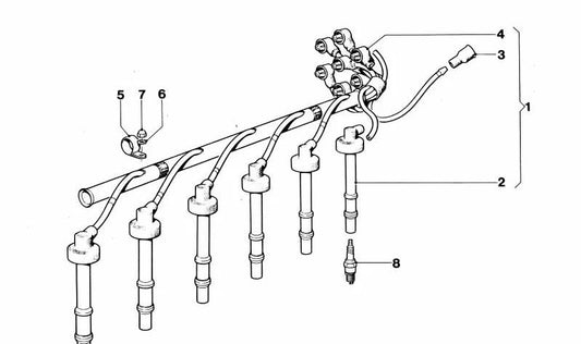 SPECIAL SPARK OEM 12120412413 for BMW {E81, E82, E87, E88, E90, E91, E92, E93, E60, E61, F10, F11, F20, F21, F22, F30, F31, F32, F34, X1 E84, X3 E83, X3 F25, X5 E7 E85, Z4 E89}. Original BMW.