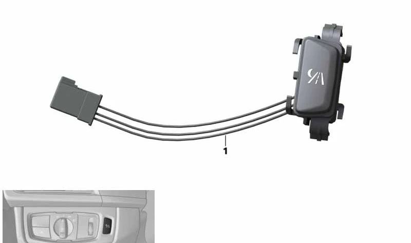 Pulsante di visione notturna per BMW X5 F15, F85, X6 F16, F86 (OEM 61319284238). BMW originale