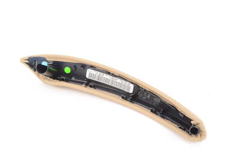 Embellecedor tirador puerta izquierda OEM 51416970167 para BMW X5 E70, E70N y BMW X6 E71, E72. Color beige. Original BMW.