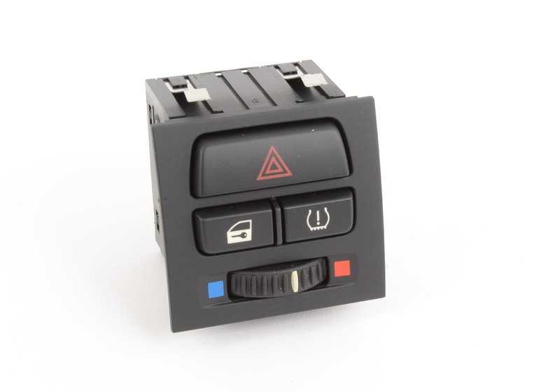Emergency light switch / centralized lock / Pneumatic pressure sensors OEM 61319132423 For BMW E90, E90N, E92, E92N, E93, E93N. Original BMW.