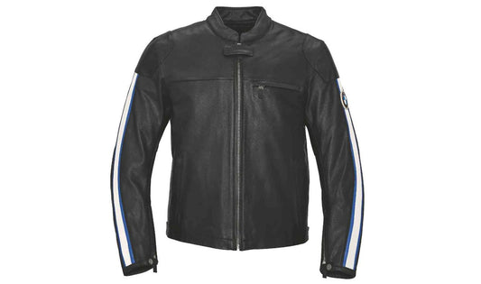 Chaqueta de cuero negra talla XXL OEM 76128504900 para BMW Motorrad. Original BMW Motorrad.