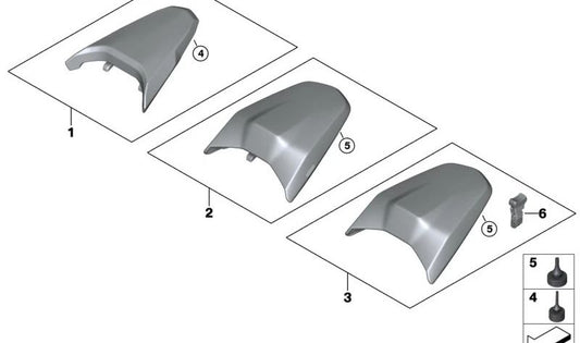 Apoyo OEM 52537677424 para motos BMW K1200 R, K1300 R, K1600 GT, R1200 RT, R1250 RT, M1000 R... y más. Original BMW Motorrad.