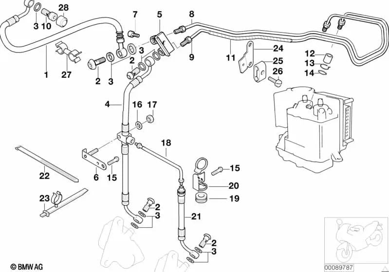 Suporte de manga OEM 11781716118 para BMW E36, E46, F30, F10 LCI, X5 F15, MINI R56... e muito mais. BMW e MINI originais.