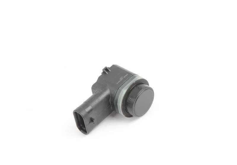 Sensor de aparcamiento (PDC) OEM 66209270500 para BMW X3 E83 (modelos 1.8d, 2.0d, 2.0i, 2.0sd). Conector recto ultrasónico negro. Original BMW.