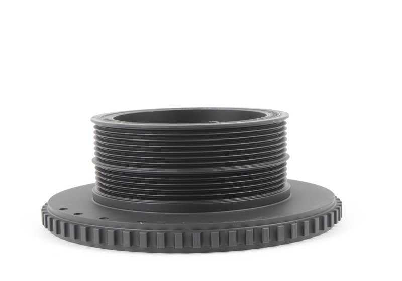 Amortiguador de vibraciones OEM 11231704342 para BMW E34, E32, E38, E31. Compatible con motores M60 en modelos 530i y 540i. Original BMW.