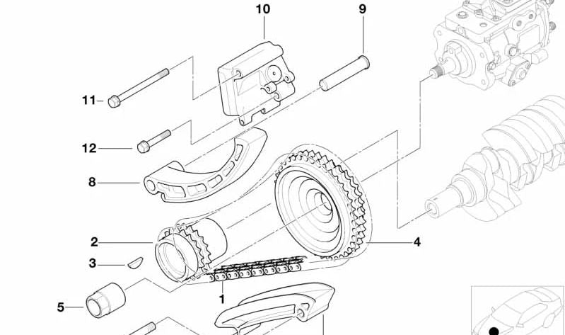 Puñón Pompe à injection 13522247566 pour BMW E46, E39, E38, E53. BMW d'origine.