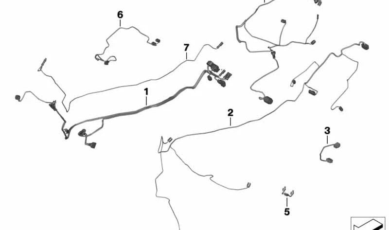 Cable de conexión OEM 61127698475 para BMW Motorrad K1200GT, K1300GT, K1600GT, K1600GTL. Original BMW Motorrad.