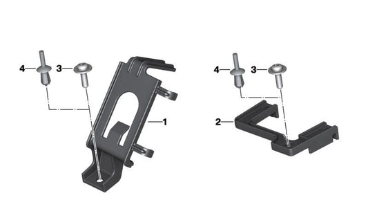 Soporte de unidad de mando telemático OEM 65788356928 para motos BMW F750GS, F850GS, F900R, F900XR, F800GS... y más. Original BMW Motorrad.