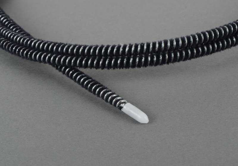 Guía izquierda del techo corredizo OEM 54121801433 para BMW E12. Pieza original BMW.