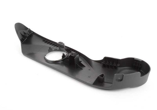 Embellecedor exterior derecho OEM 52102757640 para MINI R55, R56, R57, R58, R59, R61. Color negro carbono. Compatible con versiones Cooper. Original MINI.