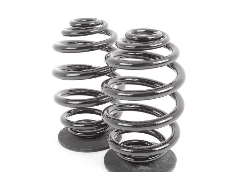 Juego de muelles de barril OEM 33539065357 para BMW E36. Compatible con todos los modelos E36 (3 puertas, 4 puertas, Touring, Cabrio, Compact). Original BMW.