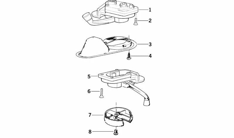 Manivela elevalunas OEM 54128144149 para BMW E36. Original BMW.