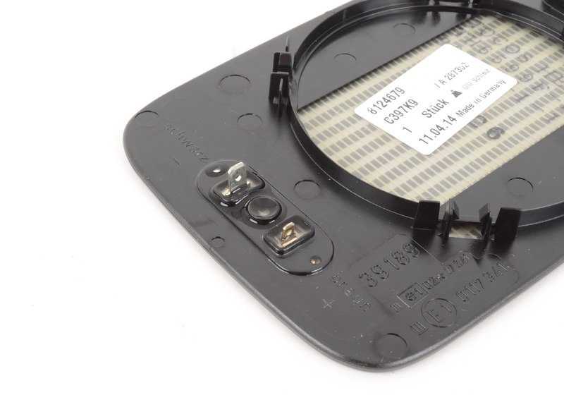 Heated mirror glass for BMW 8 Series E31 (OEM 51168124679). Original BMW