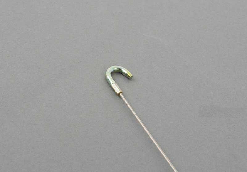 Cable tirador izquierdo OEM 51218117723 para BMW E34. Pieza del sistema de apertura de puerta delantera. Original BMW.