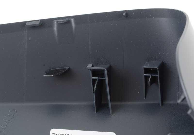 Coperchio esterno del specchio laterale, stampato, sinistro per BMW E60N, E61N, F07, F10, F11, F18, E63N, E64N, F06, F12, F13, F01, F02, F04 (OEM 51167187431). BMW originale.
