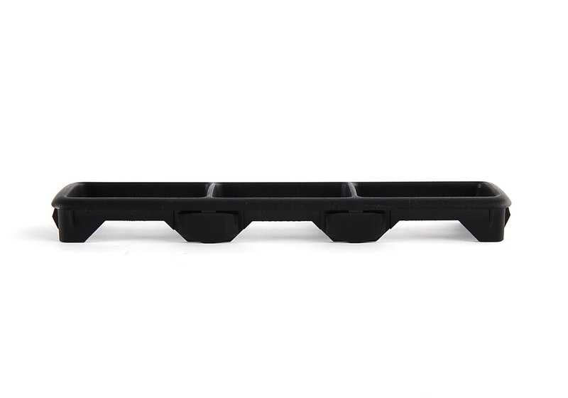 Marco embellecedor curvado 3 elementos OEM 61311387999 para BMW E36 316i (modelos con motor M40 y M43, manual y automático, años 1990-1999). Original BMW.