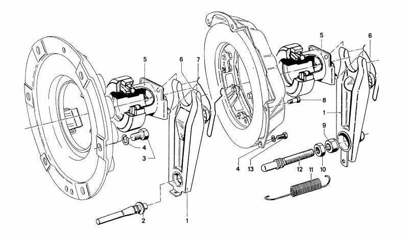 Muelle de embrague OEM 21521101739 para BMW E21, E23, E24, E28, E30, E12, E9, E3. Original BMW.
