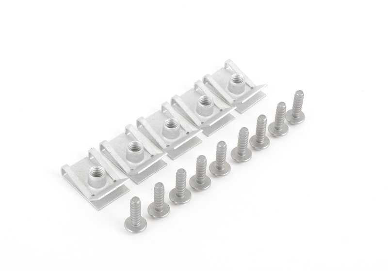 Kit de reparación soporte faro izquierdo OEM 63117343917 para BMW F07, F07N, F10, F10N, F11, F11N, F18N. Original BMW. Ideal para fijar el faro sin cambiar toda la pieza.