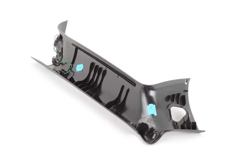 Moldura izquierda pilar A OEM 51437258323 para MINI R57 (Cooper, Cooper D) con sistema Harman Kardon. Original MINI.