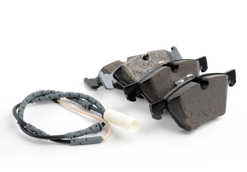 Juego de pastillas de freno con sensor OEM 34112288876 para BMW E90, E90N, E91, E91N, E92, E84. Original BMW.
