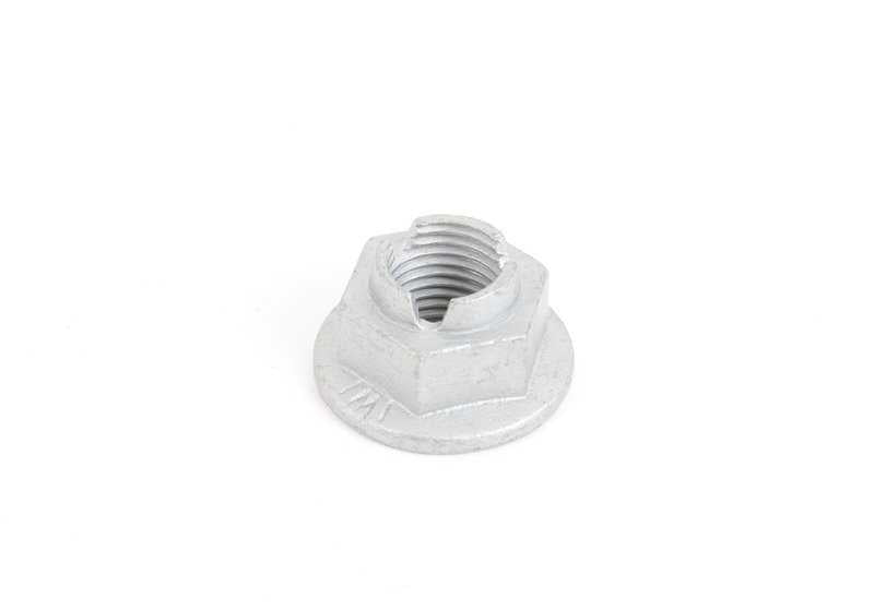 Tuerca hexagonal brida OEM 31106890194 para BMW {E81, E82, E87, E88, F87, E90, E91, E92, E93, F80, F82, F83, G26, E60, E61, F07, F10, F11, F18, F90, G30, G31, G38, G68, G90, E63, E64, F06, F12, F13, F01, F02, F04, G11, G12, G70, F91, F92, F93, G14, G