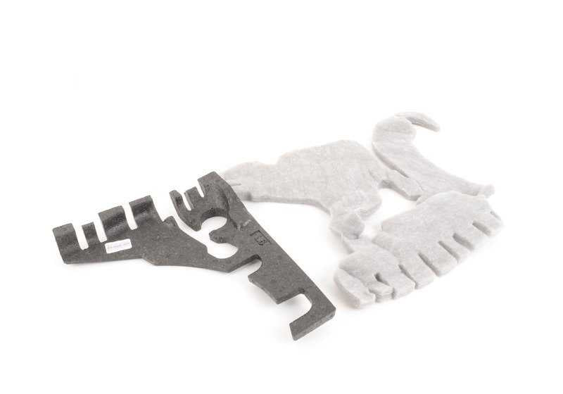 Insonorización puerta delantera izquierda OEM 51417072135 para MINI R50, R53, Cabrio R52. Original MINI.