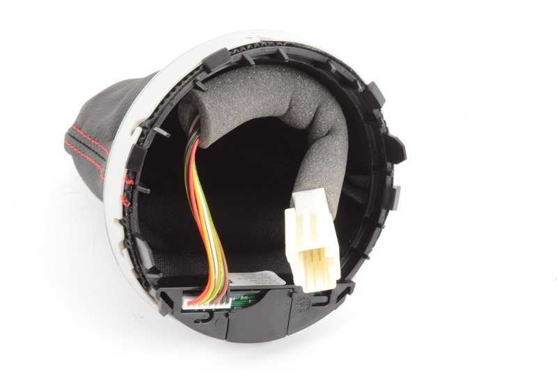 Embellecedor palanca de cambios Steptronic plateado OEM 25169277935 para MINI R55, R56, R57, R58, R59. Original MINI.