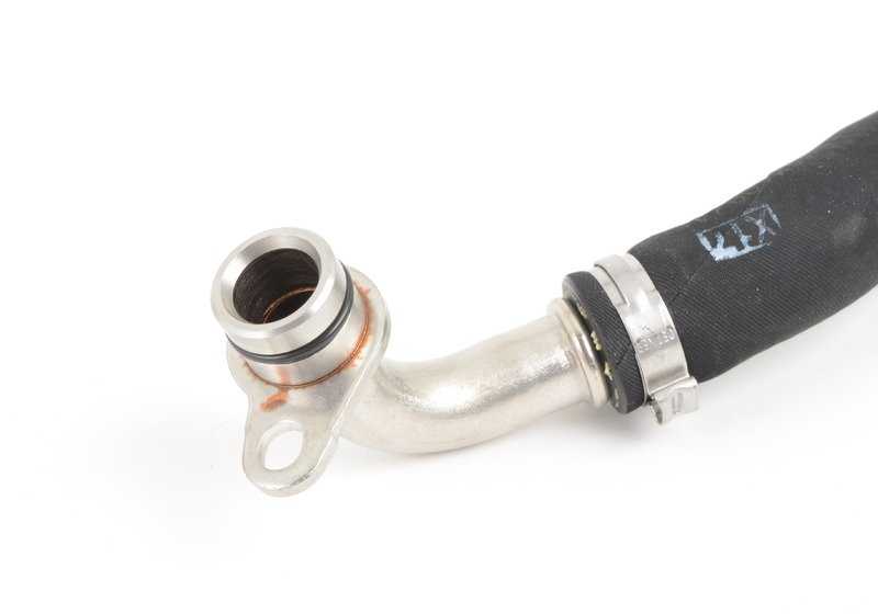 Tubería de retorno de aceite OEM 11427585403 para BMW E82, E88, F20, F21, F22, F23, F87, E90, E91, E92, E93, F30, F31, F34, F32, F33, F36, F07, F10, F11, F06, F12, F13, F01, F02, E84, F25, F26, E70, F15, E71, F16. Original BMW.