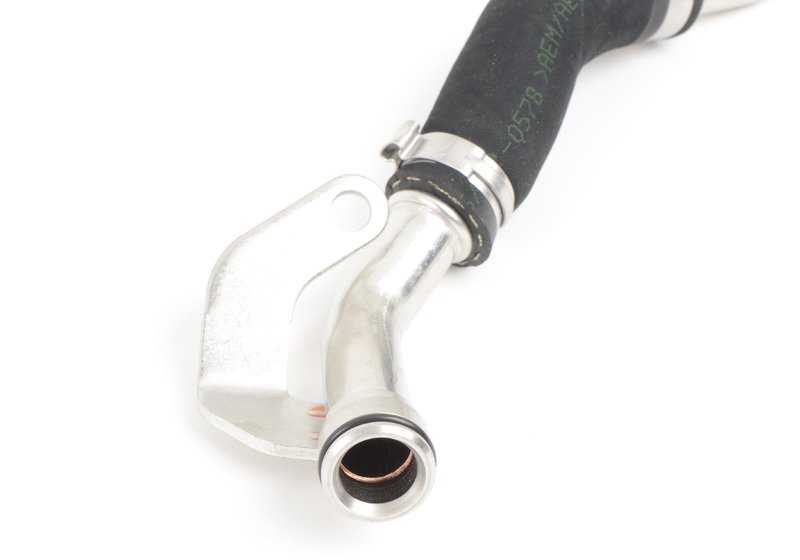 Tubería de retorno de aceite OEM 11427585403 para BMW E82, E88, F20, F21, F22, F23, F87, E90, E91, E92, E93, F30, F31, F34, F32, F33, F36, F07, F10, F11, F06, F12, F13, F01, F02, E84, F25, F26, E70, F15, E71, F16. Original BMW.
