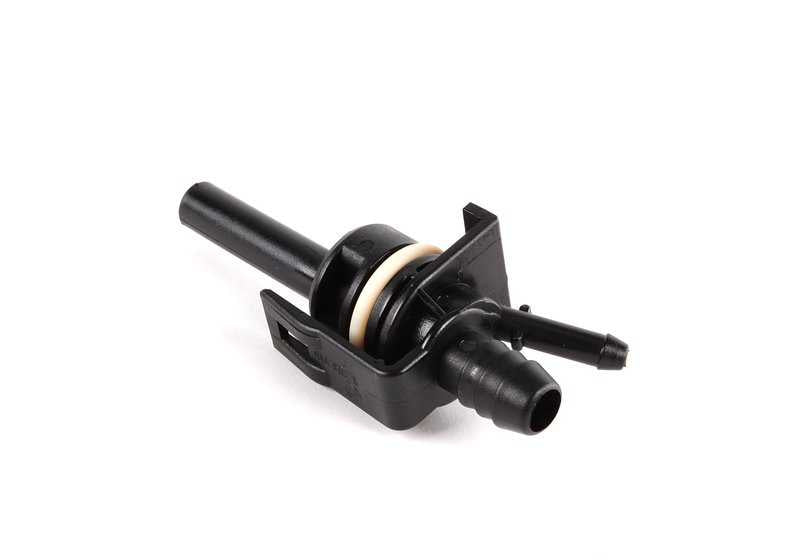 OEM 11151703710 engine ventilation connector for BMW E36 and E34 320i (M50). Part of the crankcase ventilation system. Original BMW.