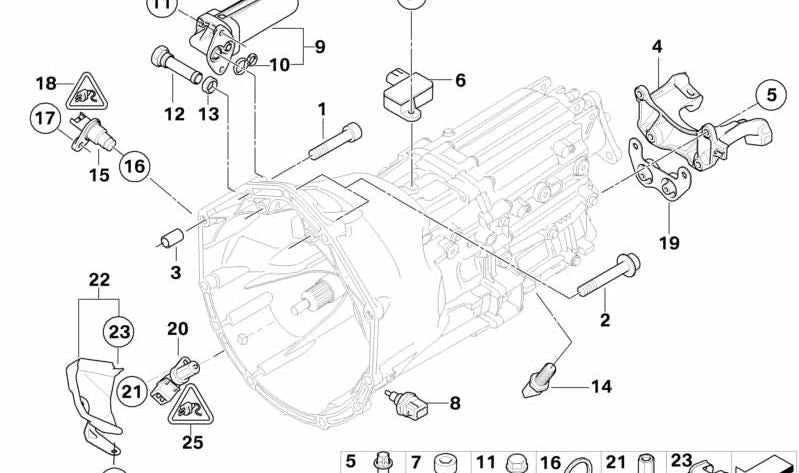 Sensore di temperatura OM OEM 23147838387 per BMW E90, E92, E93, E60, E63, E64. BMW originale.