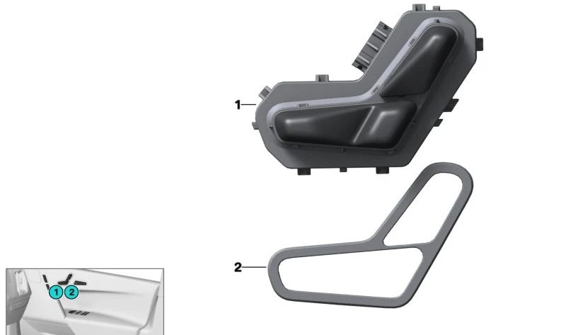 OEM 61315A78229 Switch für BMW G70. Original BMW.