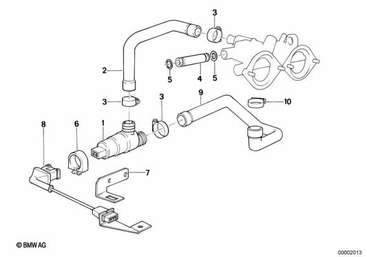 Unterstützung für den Vakuum -März -Regler für BMW 5 E28, E34 -Serie, 6 E24 -Serie (OEM 13411310697). Original BMW