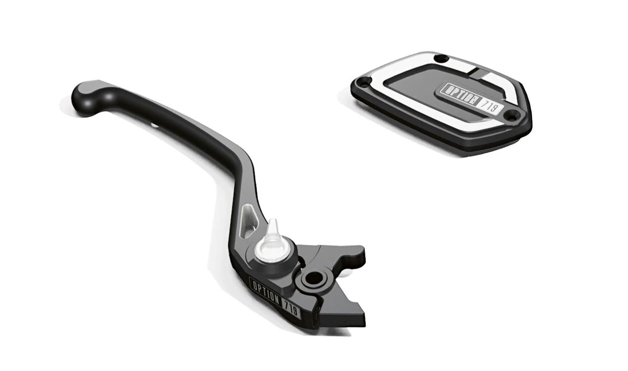 Palanca de freno de mano ajustable Shadow OEM 32725A8DD12 para motos BMW R nineT (KR1, KR3). Original BMW Motorrad.