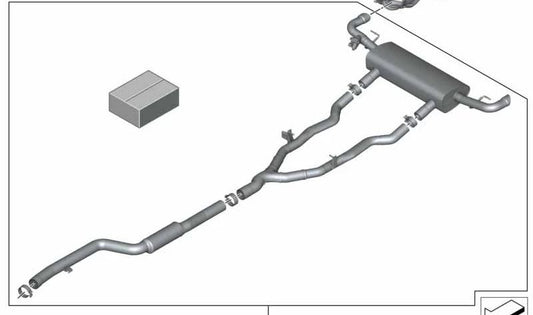 Embellecedores de escape M Performance OEM 18305A76BA4 para BMW X5 G05, X6 G06 y X7 G07. Original BMW.
