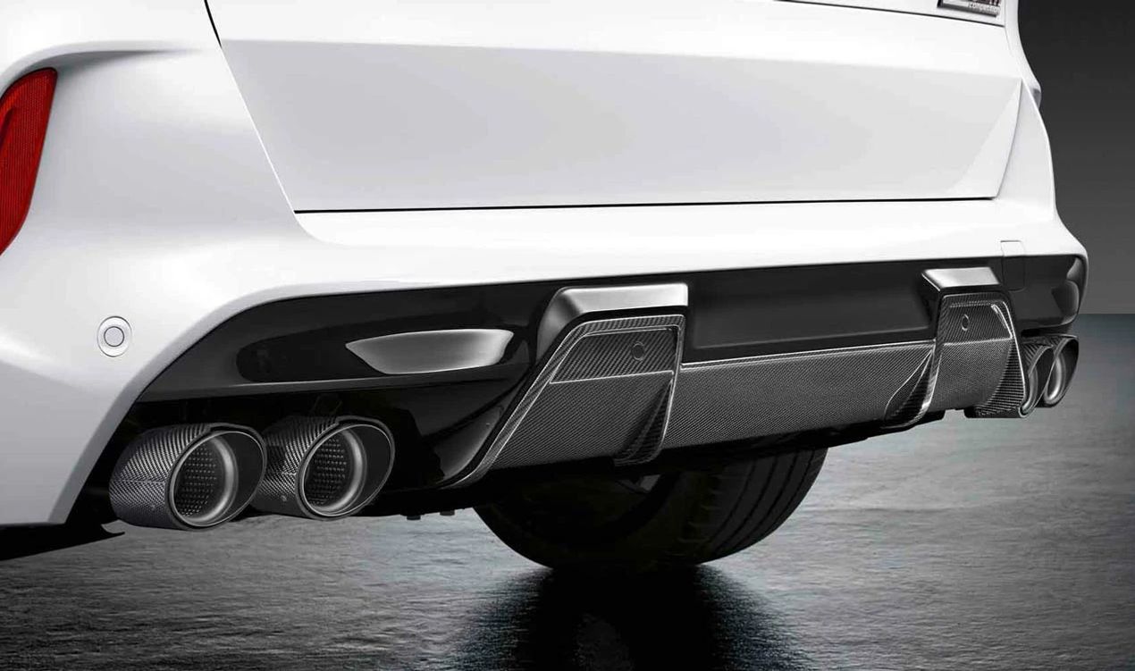 Difusor trasero M Performance de carbono OEM 51125A12C87 para BMW X6 G06 y G06 LCI. Solo compatible con paquete aerodinámico M. Da un toque deportivo y exclusivo. Original BMW.