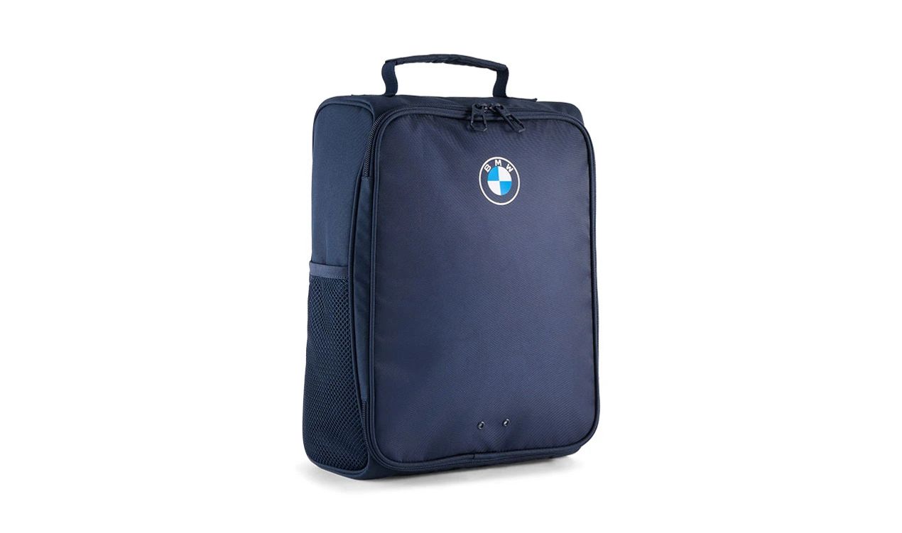 Bolsa para sapatos BMW Golf 2025 azul escuro OEM 80225B70CF4. Válido para BMW. BMW genuíno.