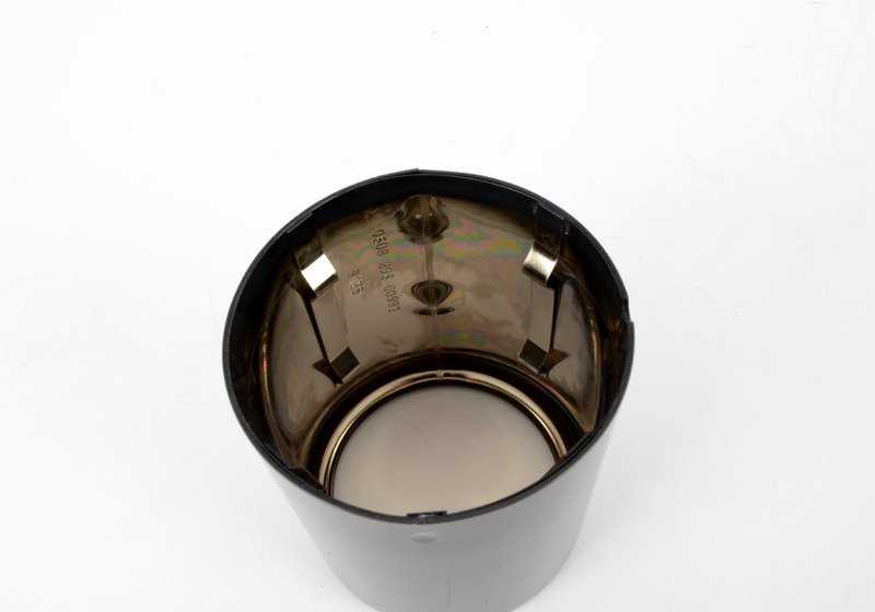 Embellecedor de escape negro cromado para BMW E60N (OEM 18307839270). Original BMW.
