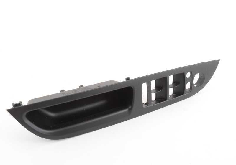 Manilla interior puerta izquierda negra OEM 51416983703 para BMW E60, E60N, E61, E61N. Repuesto original BMW.