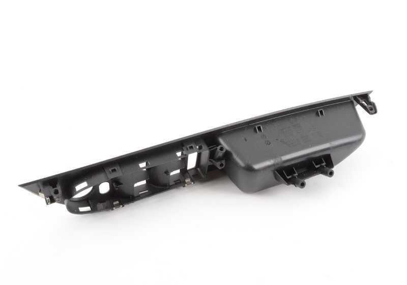Manilla interior puerta izquierda negra OEM 51416983703 para BMW E60, E60N, E61, E61N. Repuesto original BMW.