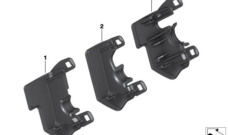 Tapa izquierda interruptor OEM 61317708253 para BMW Motorrad R 1200 RT RK26 (2009-2014). Pieza original BMW Motorrad.